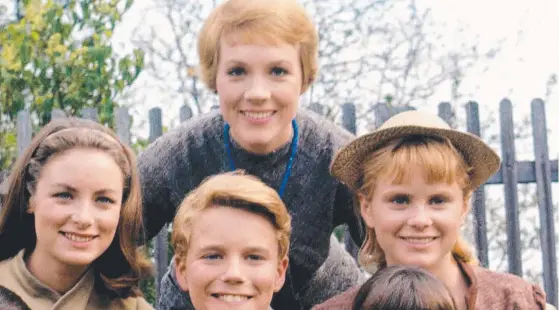  ??  ?? Heather Menzies-Urich, far right, with Julie Andrews and other members of The Sound of Music cast. Menzies-Urich died on Sunday.