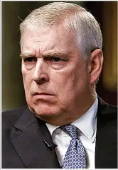  ??  ?? Prince Andrew has denied sex allegation­s