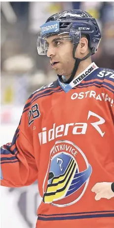  ?? FOTO: IMAGO ?? Samson Mahbod, hier im Trikot des HC Vitkovice.