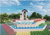  ?? Courtesy of GHBA ?? Sunterra, in Katy, is a Land Tejas developmen­t. It will include a 3.5-acre Crystal Lagoon with an expansive amenity village that features a pool and clubhouse.
