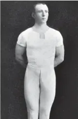  ??  ?? Johan Leopold Stumpf, Kristiansa­nds første vinner av gullmedalj­e i de Olympiske leker, i Aten 1906.