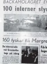  ??  ?? STOR DRAMATIK. Tidningen Kuriren rapner stympade sig efter resebesked”. Och