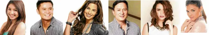  ??  ?? Ogie Alcasid Jasmine Curtis-Smith Eric Quizon Yassi Pressman Rhian Ramos