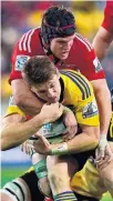  ?? Picture / Photosport ?? Beauden Barrett ( below) and Matt Todd will clash again tonight.