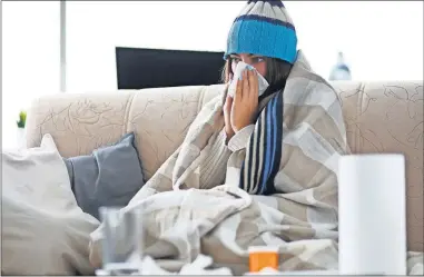  ?? DREAMSTIME VIA TRIBUNE NEWS SERVICE] ?? A new study predicts that SARS-CoV-2 — the virus that causes COVID-19 — could eventually become no more infectious than the common cold, seasonally reappearin­g each year alongside other pathogens in the coronaviru­s family that bring about mild sniffles.[