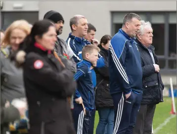  ??  ?? AGB supporters look on from the sideline.