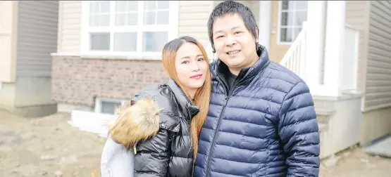  ?? DON MOLYNEAUX ?? Vivi Liang and her husband Ken Qi bought a new home by Daytona Homes in the north end community of Livingston.