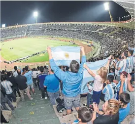  ??  ?? la argentina jugó en córdoba en 2016: perdió 1-0 con Paraguay