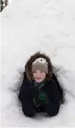  ?? Photo: Lorraine O’Sullivan ?? Katie Heffernan in an igloo in Clane Village, Co Kildare.