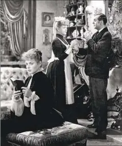  ?? Metro-Goldwyn-Mayer Pictures/Sunset Boulevard/Corbis via Getty Images ?? INGRID BERGMAN, Angela Lansbury and Charles Boyer on the set of the 1944 film “Gaslight,” directed by George Cukor.