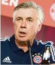  ?? Foto: dpa ?? Carlo Ancelotti will diese Saison mehr gewinnen als nur einen Titel.