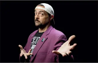  ?? PHOTO BY WILLY SANJUAN — INVISION — AP ?? This photo shows Kevin Smith posing during an interview in Los Angeles to promote his film “Jay and Silent Bob Reboot.”