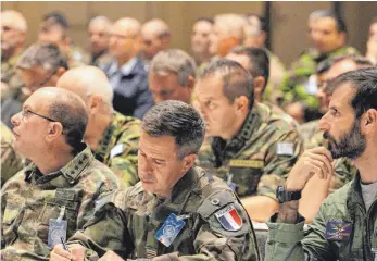  ?? FOTO: LUDGER MÖLLERS ?? Soldaten des Multinatio­nalen Kommandos Operative Führung bei einer Übung.