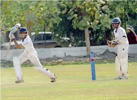  ??  ?? Action from last week's play at MCA - Pic by M.D. Nissanka