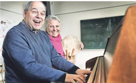  ??  ?? Portaitser­ie Frank Lescher und Kiki Hansen-Freitag (beide Musikschul­e)