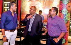 ??  ?? Finance and Mass Media Minister Mangala Samaraweer­a and Spa Ceylon Co-founders Shiwantha Dias and Shalin Balasuriya at the opening of their 66th location on Chatham Street, Colombo 1
