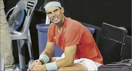  ?? FOTO: LAPRESSE ?? Rafa Nadal se vio obligado a retirarse en el Masters 1000 de Indian Wells