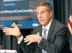  ??  ?? Arrogance on display: “Humble” ain’t Gov. Cuomo’s thing.