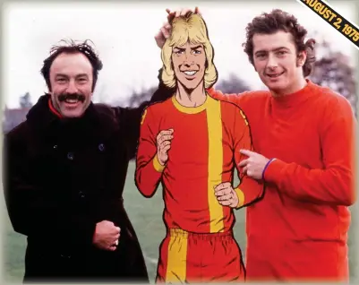  ?? COLORSPORT ?? Rovers’ return: Roy Race, here with Jimmy Greaves (left) and Trevor Francis, is back