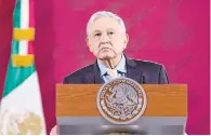  ??  ?? López Obrador anuncia que mantendrá las reuniones de seguridad y las mañaneras.