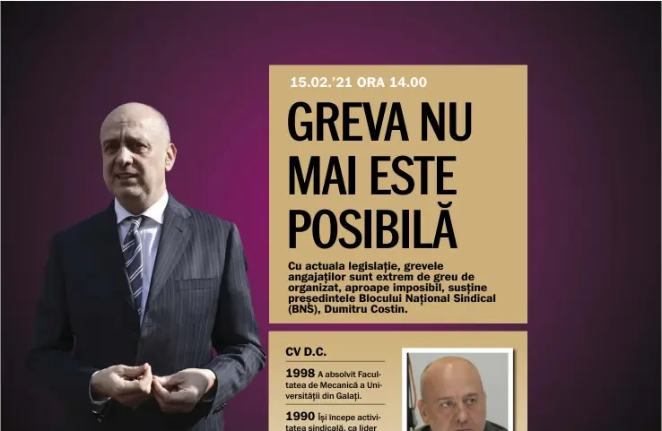  ??  ?? Liderul uneia dintre cele mai importante confederaț­ii sindicale nu este încrezător în puterea de reacție a angajațilo­r.