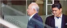  ??  ?? NAJIB tiba di Ibu Pejabat SPRM bagi memberi keterangan.