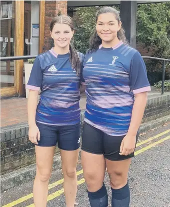  ?? ?? England squad bound: Katie Shillaker and Grace Clifford