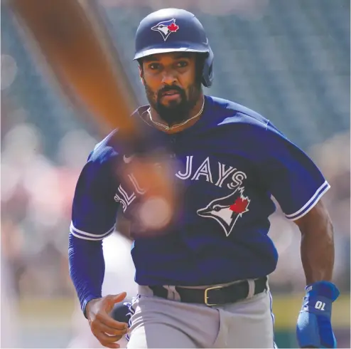  ?? CARLOS OSORIO / THE ASSOCIATED PRESS ?? Toronto’s Marcus Semien was one of the Blue Jays’ best signings in the off-season, having an Mvp-type season but the
team seems to have forgotten how to win games at this point of the schedule, barely staying in the wild-care race.