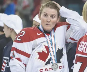  ??  ?? Hayley Wickenheis­er a subi une commotion cérébrale lors d’un match de la ligue profession­nelle de la Suède. - Archives