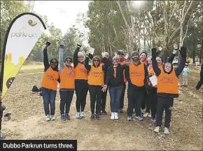  ??  ?? Dubbo Parkrun turns three.