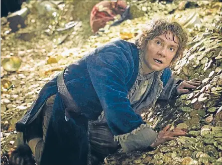  ??  ?? Bungling burglar: Bilbo Baggins (Martin Freeman) comes face to face with the ultimate nemesis in The Hobbit: The Desolation of Smaug.