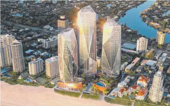  ??  ?? An artist's impression of how the $1 billion jewel project will look when completed.