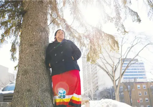  ?? MICHELLE BERG ?? Francine Chaboyer is a student in the Cree Teacher Education Program in Cumberland House. As part of her practicum, she taught Cree to high school students. “It makes me feel like I need to be here, like this is where I'm supposed to be, because I grew up knowing my identity and who I was, and I grew up with the Cree language,” she says.