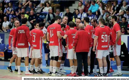  ??  ?? REMODELAÇÃ­O. Benfica vai operar várias alterações para o plantel que vai competir em 2020/21