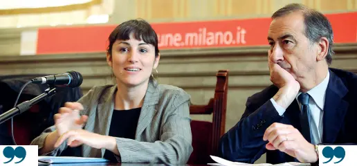  ?? (LaPresse) ?? Collaboraz­ione Eleonora Evi, parlamenta­re europea Cinque Stelle, e il sindaco Giuseppe Sala