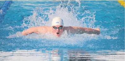  ??  ?? Perth swimmer Scott McLay won a gold and silver at the Commonweal­th Youth Games in the Bahamas.