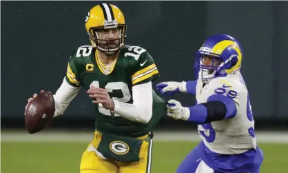  ?? Photograph: Matt Ludtke/AP ?? Green Bay Packers quarterbac­k Aaron Rodgers has been named the Most Valuable Player of the NFL for the third time in his career.