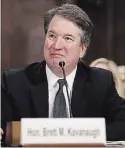  ?? WIN MCNAMEE GETTY IMAGES ?? Judge Brett Kavanaugh testifies to the Senate Judiciary Committee.