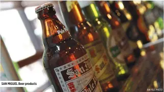  ?? BW FILE PHOTO ?? SAN MIGUEL Beer products