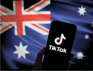  ?? /Reuters ?? Alleged threat: Australia has joined other members of the Five Eyes intelligen­ce-sharing network in banning the app on state-owned phones as concerns grow China could use the Beijing-based company, owned by ByteDance, to harvest users’ data.