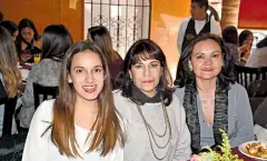  ??  ?? ELY GARCÍA, Patricia Rivera y Patricia Malagón.
