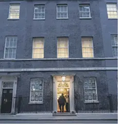  ?? ?? ➜ A police officer outside 10 Downing Street last night