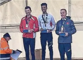  ?? ?? Bristol & West AC’s Jack Millar, left, finished second overall in the British Athletics Cross Challenge behind Zak Mahamed and Calum Johnson