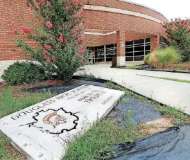  ??  ?? Douglass Mid-High School, 900 N Martin Luther King Jr. Ave., was vandalized June 9. It cost the Oklahoma City school district $20,000 to repair the damage.
