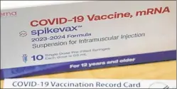  ?? ?? White House spin: There’s absolutely no evidence the new vax reduces risk.