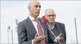  ?? FOTO: RFEF ?? Luis Rubiales, presidente de la Federación
Sigue sin entenderse con LaLiga