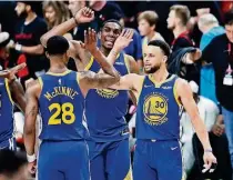  ?? AFP ?? ►PORTLAND, EE.UU. Warriors vencieron a los Trail Blazers 110-99 por la Conferenci­a Oeste y buscan llegar a la final.