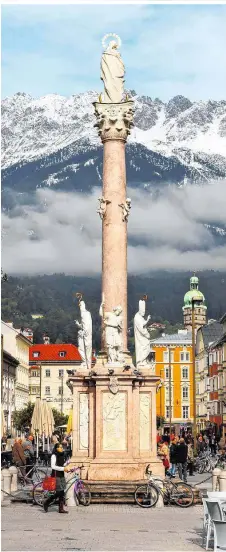  ??  ?? Nordkette voraus: Innsbruck als „alpin-urbane Destinatio­n“