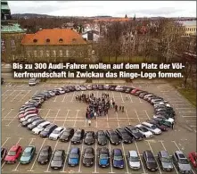 Rekord-Versuch in Sachsen: Audi-Fans wollen weltgrößte Ringe stellen