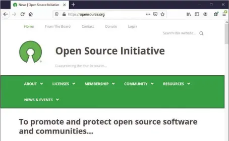  ??  ?? L’objectif de l’open Source Initiative ( http:// opensource. org/) est de faciliter la réutilisat­ion des logiciels open source